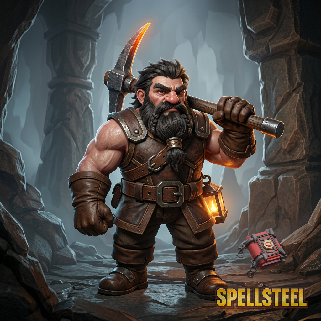 Dwarf Miner card art