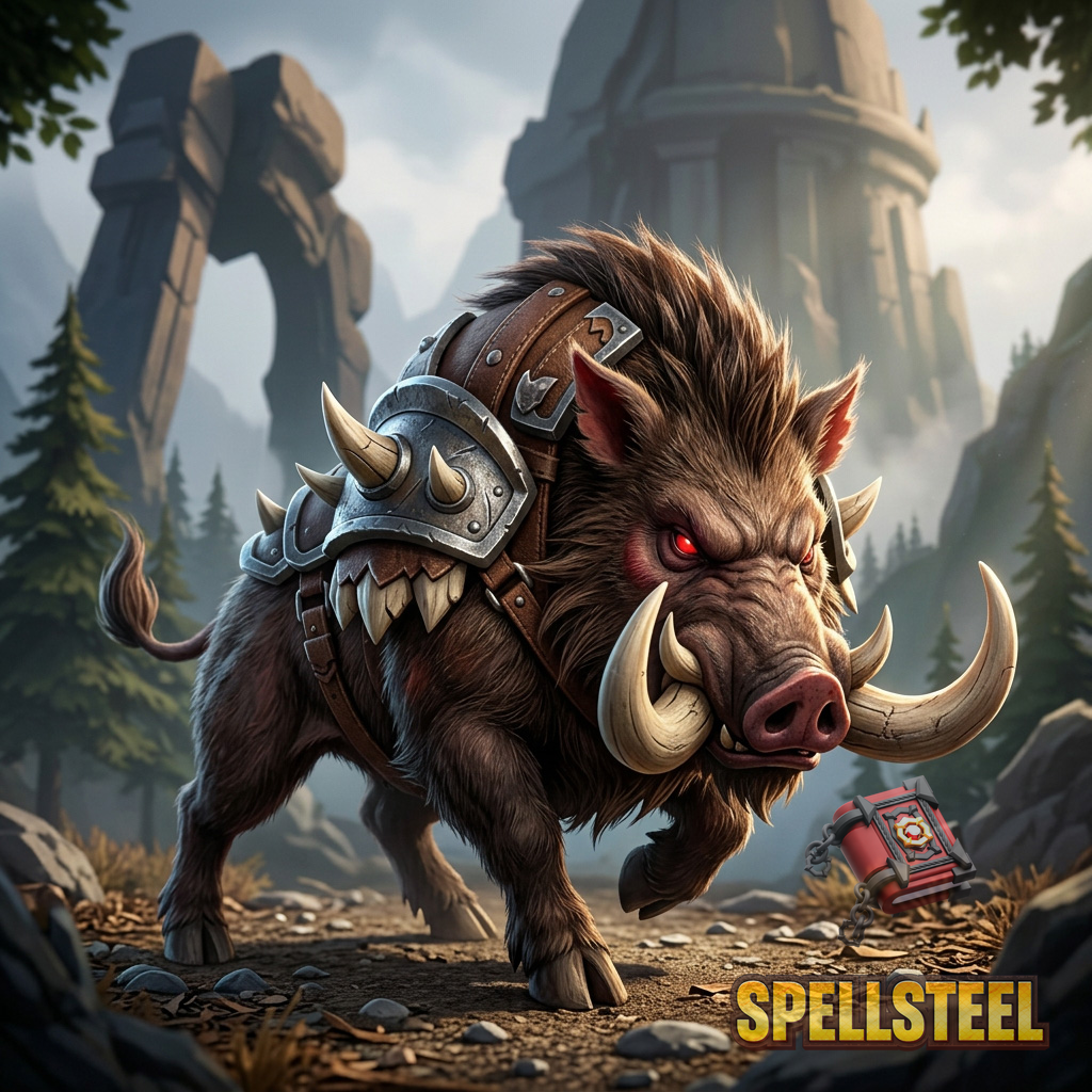 Boar card art