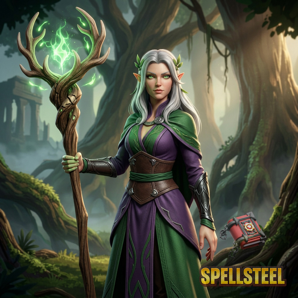 Elf Druid card art